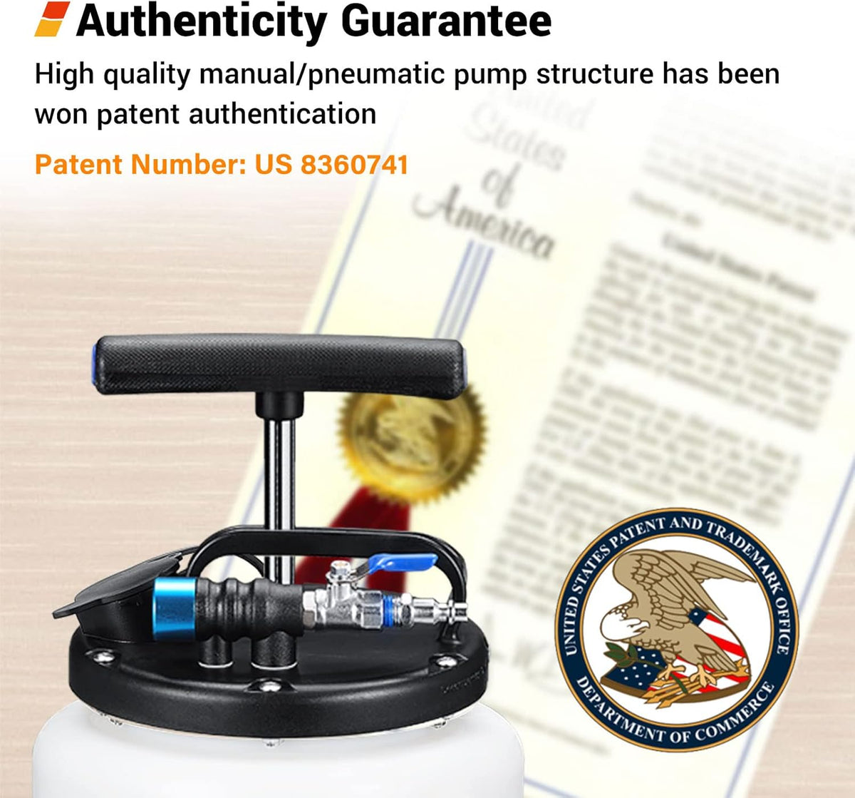 15L Pneumatic/Manual Oil Extractor Pump S675763