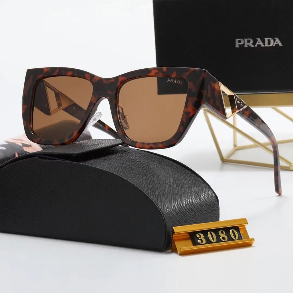 Fashion PA Letter Triangle Hollow Print Sunglasses S4882