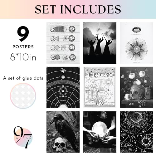 Framed Gothic Wall Art Set B3274