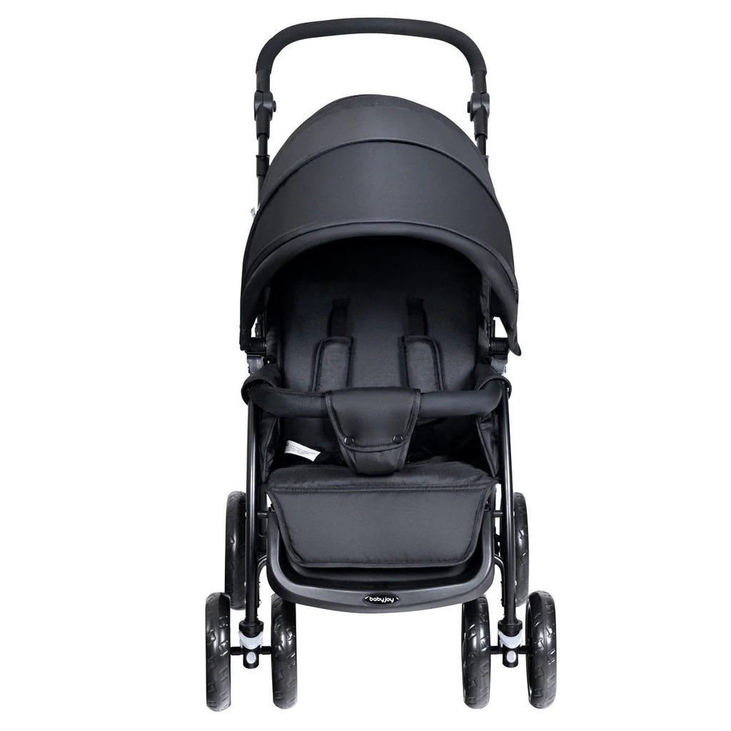 Foldable Lightweight Double Stroller Black T89124