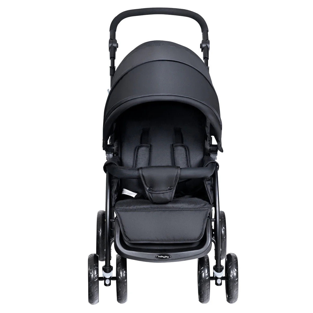 Foldable Lightweight Double Stroller Black T89124
