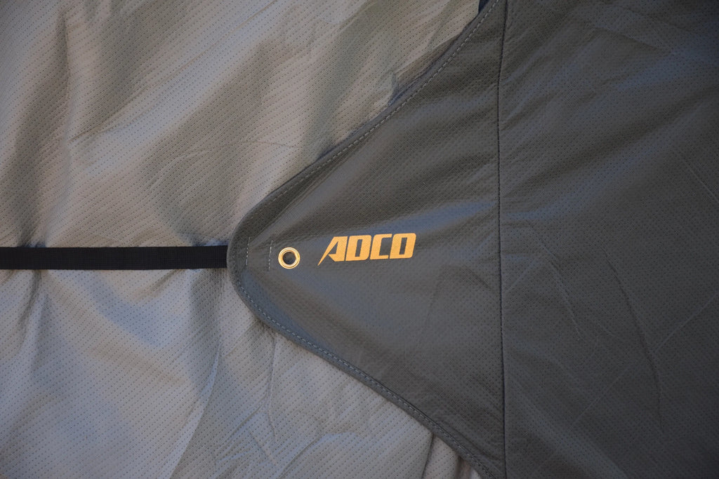 Gray/White Olefin Travel Trailer Cover 24' 1" - 26' J7821