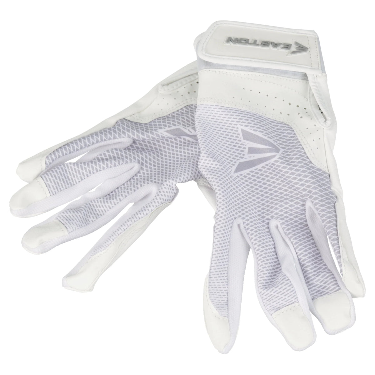 White Large Fastpitch Softball Batting Gloves A9029