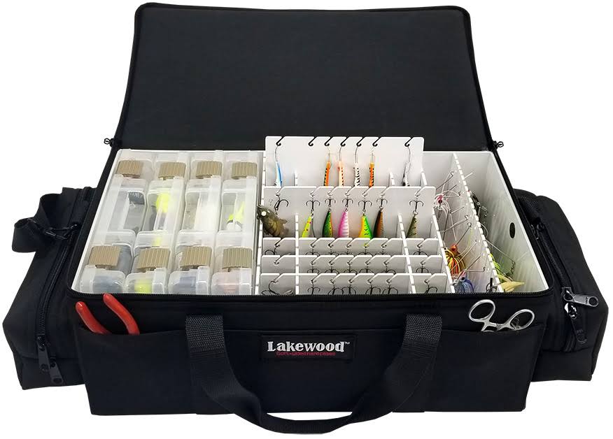 Black Soft-Sided Fishing Lure Case Q8547