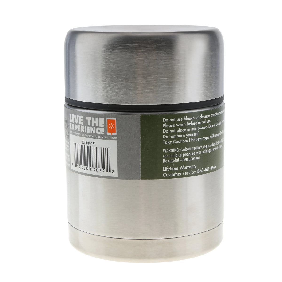 16 Ounce Stainless Steel Food Jar K210