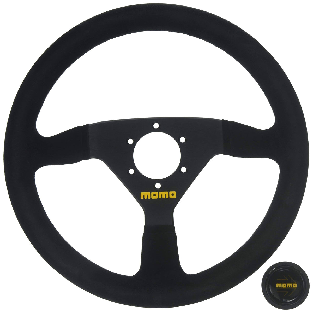 Black Suede Steering Wheel D138121