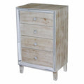 White Wash 4 Drawer Cabinet J7021